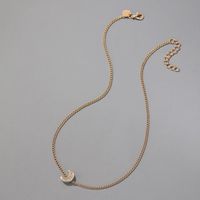 New Moon Simple Micro Diamond Moon Ladies Wild Alloy Clavicle Chain Pendant Necklace Accessories main image 3
