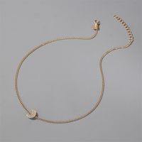 New Moon Simple Micro Diamond Moon Ladies Wild Alloy Clavicle Chain Pendant Necklace Accessories main image 4
