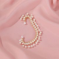 New Ear Clips Pearl One-piece Earrings  Wholesale main image 5