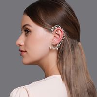 New Ear Clips Pearl One-piece Earrings  Wholesale main image 6