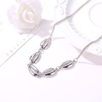 New Fashion Items Retro Shell Women's Alloy Necklace Sexy Metal Clavicle Chain main image 6
