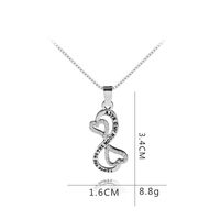 New Love You To The Moon And Back English Letter Geometric Pendant Clavicle Chain main image 6