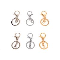 30mm Key Ring Pendant Color Preservation Electroplating Keychain Zinc Alloy Lobster Clasp Jewelry Accessories main image 2