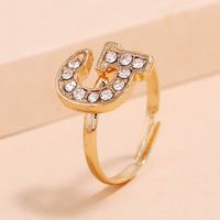 Korean Design Ring Fashion Trend Creative Compact G Letter Ring Wholesale main image 3