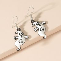 Fashion Trend Simple Halloween Cute And Funny Ghost Dripping Earrings main image 3