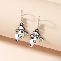 Fashion Trend Simple Halloween Cute And Funny Ghost Dripping Earrings main image 4