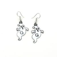 Fashion Trend Simple Halloween Cute And Funny Ghost Dripping Earrings main image 5