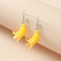 Sweet And Lovely All-match Resin Banana New Creative Earrings Wholesale main image 4