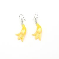 Sweet And Lovely All-match Resin Banana New Creative Earrings Wholesale main image 5