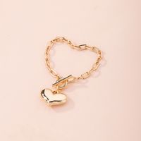 Fashion Love-shaped Simple Exquisite Alloy Bracelet For Women main image 2