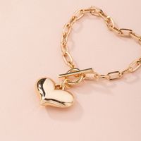 Bracelet En Alliage Exquis Simple En Forme D&#39;amour De Mode Pour Les Femmes main image 5