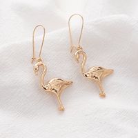 New Simple Alloy Long Red-crowned Crane Earrings Wholesale Nihaojewelry main image 4