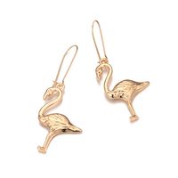 New Simple Alloy Long Red-crowned Crane Earrings Wholesale Nihaojewelry main image 6
