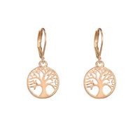 New Geometric Hexapointed Star Hollow Tree Of Life Palm Earring Wholesale main image 5