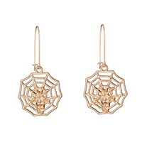 New  Alloy Simple Geometric Hollow Spider Web Earrings Wholesale main image 1