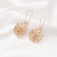 New  Alloy Simple Geometric Hollow Spider Web Earrings Wholesale main image 3