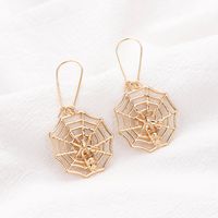 New  Alloy Simple Geometric Hollow Spider Web Earrings Wholesale main image 4