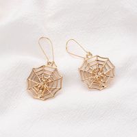 New  Alloy Simple Geometric Hollow Spider Web Earrings Wholesale main image 5
