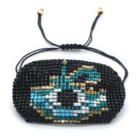 Rice Beads Hand-woven Fashion Ethnic Style Egypt Horus Eye Bracelet main image 6