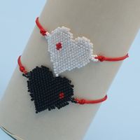 Hot-saling Rice Beads Hand-woven Love Tassel Ethnic Style Bracelet For Women main image 2