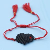 Hot-saling Rice Beads Hand-woven Love Tassel Ethnic Style Bracelet For Women main image 5