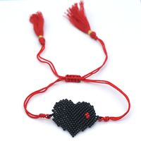 Hot-saling Rice Beads Hand-woven Love Tassel Ethnic Style Bracelet For Women main image 6