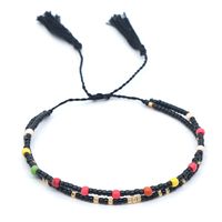 Fashion Wild Rice Beads Hand-woven Multi-layer Beaded Tassel Bracelet main image 2