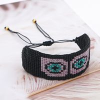 Pulsera De Ojo De Diablo Púrpura Tejida Con Cuentas De Arroz Coreano Estilo Étnico Hot-saling Para Mujer main image 4