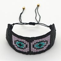 Pulsera De Ojo De Diablo Púrpura Tejida Con Cuentas De Arroz Coreano Estilo Étnico Hot-saling Para Mujer main image 5