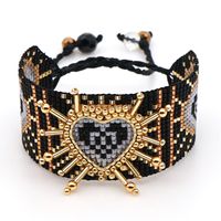 Autumn New Rice Bead Woven Love-shaped Fashion Multi-layer Beaded Bracelet main image 5