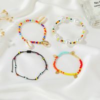 New Four-piece Woven Nepal Color Beaded Shell Bracelet Set For Women main image 3