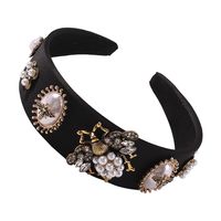 Fashion Bee Pearl Wide-edge Diamond Headband For Women Wholesale sku image 2
