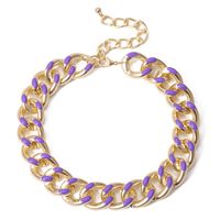 Fashion Retro Simple Aluminum Chain Geometric Fantasy Clavicle Necklace For Women sku image 1
