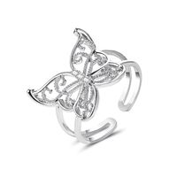 New Exaggerated Hollow Butterfly  Fashion Open Ring Wholesale sku image 2
