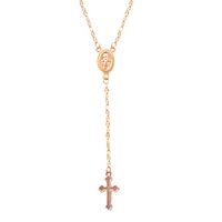 Cruz De Moda Christian Jesús Joyería De Pascua Sexy Borla Colgante De Cadena De Clavícula Para Mujer sku image 1