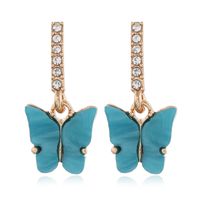 Pendientes De Mariposa De Diamantes De Marea Simple Dulce Hada Salvaje De La Moda De Corea sku image 2