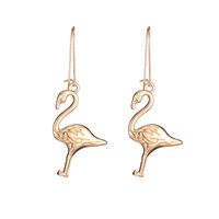 New Simple Alloy Long Red-crowned Crane Earrings Wholesale Nihaojewelry sku image 1