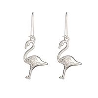 New Simple Alloy Long Red-crowned Crane Earrings Wholesale Nihaojewelry sku image 2