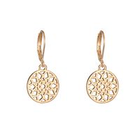 New Geometric Hexapointed Star Hollow Tree Of Life Palm Earring Wholesale sku image 4