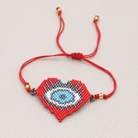 Fashion Beaded Love Eye Rice Beads Hand-woven Bracelet For Women sku image 1