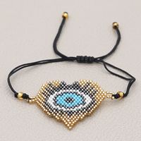 Fashion Beaded Love Eye Rice Beads Hand-woven Bracelet For Women sku image 2