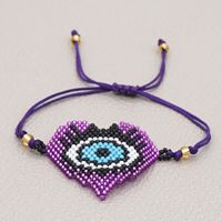 Fashion Beaded Love Eye Rice Beads Hand-woven Bracelet For Women sku image 3