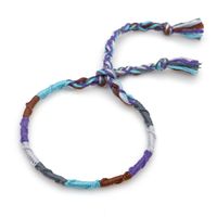 Fashion Handmade Original Linen Cotton Braided Bohemian Color Ethnic Style Elastic Bracelet For Women sku image 4