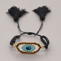 Fashion Ethnic Style Antique Rice Beads Hand-woven Demon Eye Bracelet For Women sku image 3