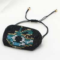 Rice Beads Hand-woven Fashion Ethnic Style Egypt Horus Eye Bracelet sku image 1
