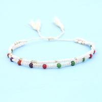 Fashion Wild Rice Beads Hand-woven Multi-layer Beaded Tassel Bracelet sku image 2