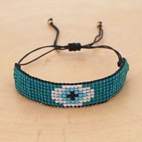 Hot-saling Models Rice Beads Hand-woven Devil Eyes Ethnic Style Bracelet For Women sku image 3