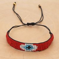 Hot-saling Models Rice Beads Hand-woven Devil Eyes Ethnic Style Bracelet For Women sku image 4