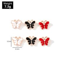 Korean Oil Drop Cartoon Butterfly Cute Pearl All-match Earrings Wholesale main image 6