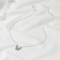 New Fashion Micro-inlaid Zircon Hollow Butterfly Wild Clavicle Chain Necklace For Women main image 4